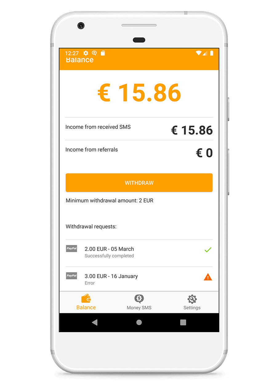 Hacer dinero en línea – La app de Money SMS para Android